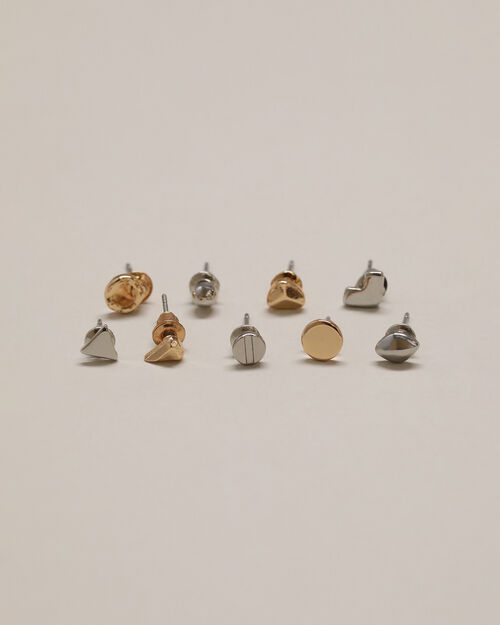 Aretes Corazones Dorados